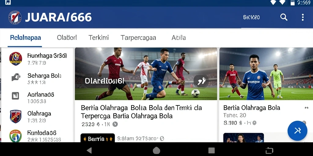 Tampilan antarmuka JUARA666 yang menarik dan informatif.