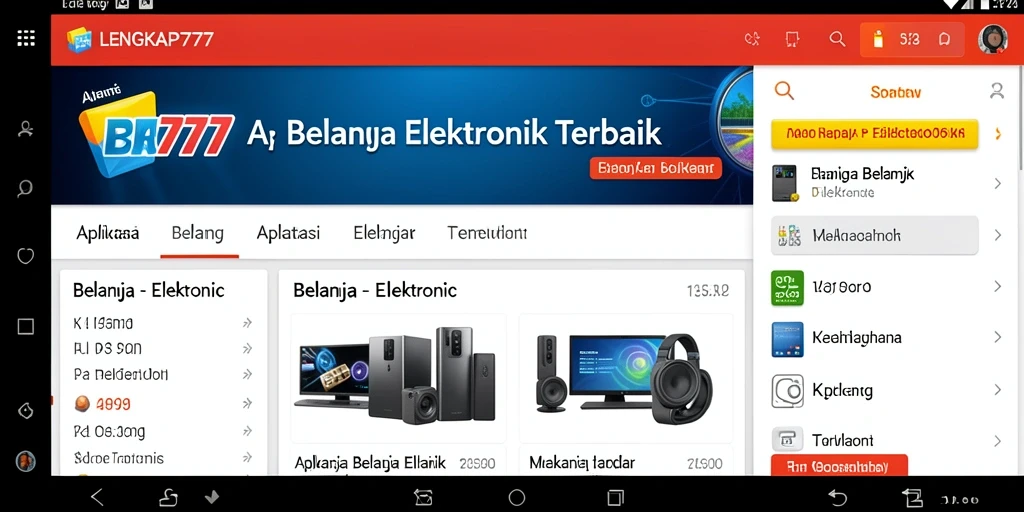Antarmuka aplikasi LENGKAP777 yang intuitif dan modern.