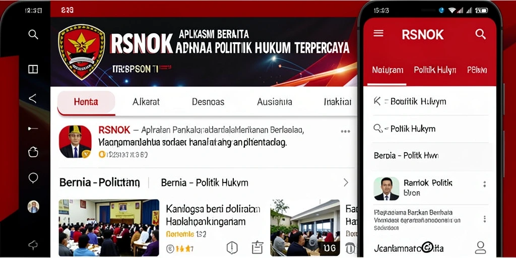 Antarmuka pengguna RSNOK yang intuitif dan mudah diakses bagi semua kalangan.