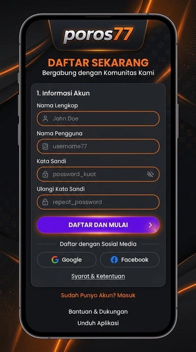 Panduannya untuk Buat Akun Baru poros77
