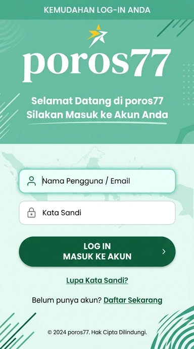 Masuk Akun poros77 di Android dengan Mudah